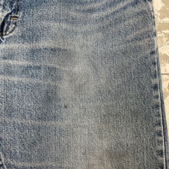 Vintage Wrangler Jeans Mens 32x35 Light Wash Distressed Vintage Wrangler Jeans - Picture 3 of 16